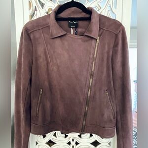 Soft slightly cropped Motorcycle-style jacket. NWOT